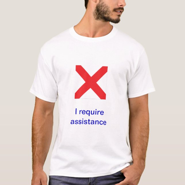 Internationale Seesignal-Flaggen T-Shirt (Vorderseite)