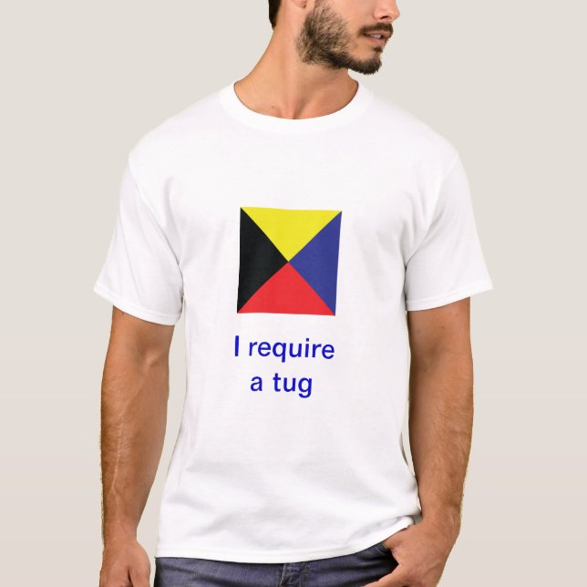 Internationale Seesignal-Flaggen T-Shirt (Vorderseite)