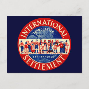 Internationale Siedlung San Francisco 1940 Postkarte