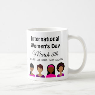 Internationale Tasse zum Frauentag