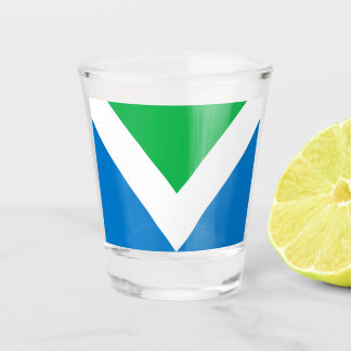 Internationale Vegan-Flagge Schnapsglas
