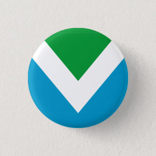 Internationale vegane Flagge Button