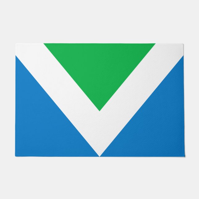 Internationale Vegane Flagge Fußmatte (Vorderseite)