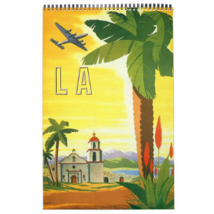 Internationale Vintage-Reiseposter Kalender