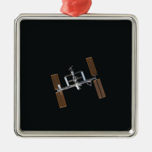 Internationale Weltraumstation 16 Silbernes Ornament