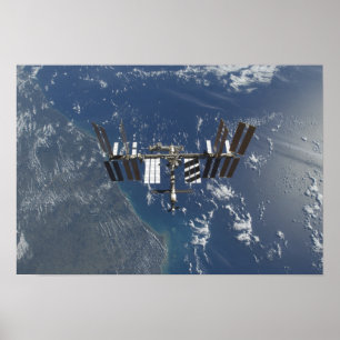 Internationale Weltraumstation in Bahn 3 Poster