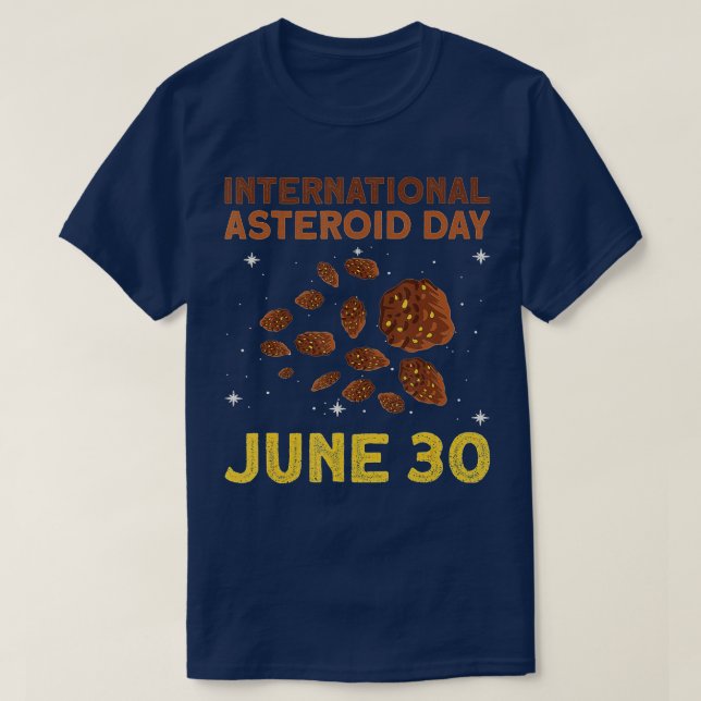 Internationaler Asteroidtag - 30. Juni - Asteroid  T-Shirt (Design vorne)