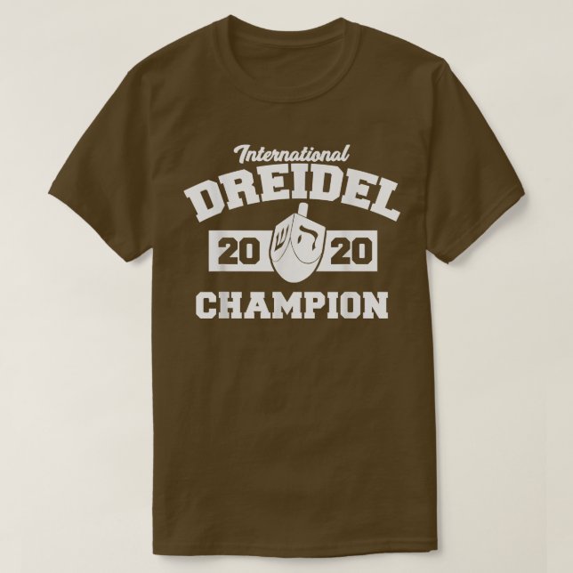 Internationaler Dreidel-Champion 2020 Funny Hanukk T-Shirt (Design vorne)