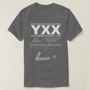Internationaler Flughafen Abbotsford YXX T-Shirt