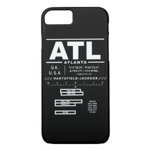 Internationaler Flughafen ATL Atlantas iPhone Fall iPhone 8/7 Hülle