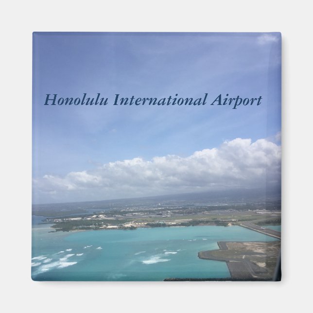 Internationaler Flughafen HNL Honolulu Magnet (Vorne)