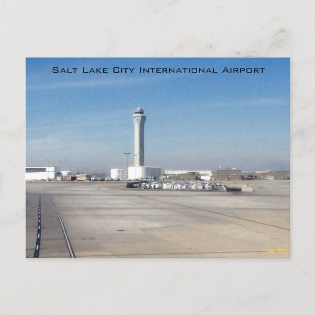 Internationaler Flughafen Salt Lake City Postkarte (Vorderseite)
