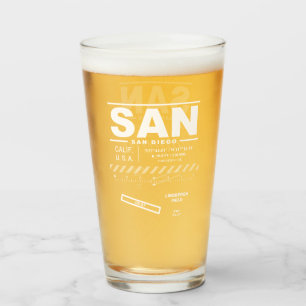Internationaler Flughafen San Diego SAN Glas