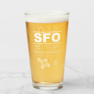 Internationaler Flughafen San Francisco SFO Glas