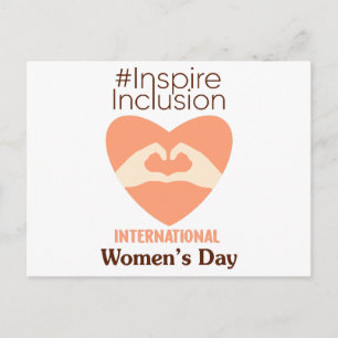 Internationaler Frauentag 2024 Inspire Inclusion Postkarte