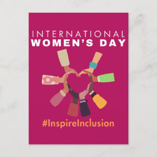 Internationaler Frauentag 2024: inspirier-Inklusio Postkarte