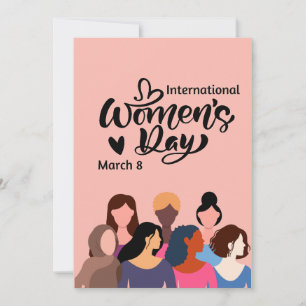Internationaler Frauentag 2025 Feiertagskarte