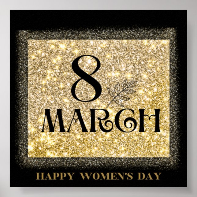 Internationaler Frauentag 2025: Feminini feiern Poster (Vorne)