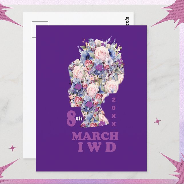 Internationaler Frauentag 2025: Feminini feiern Postkarte (Von Creator hochgeladen)