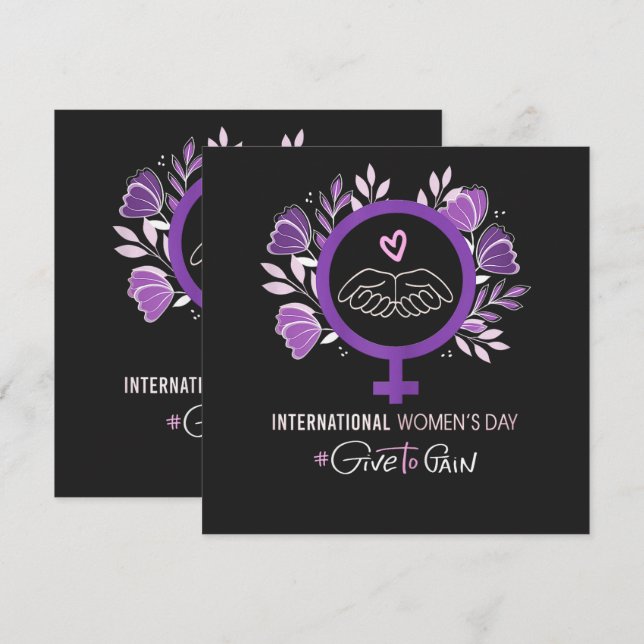 Internationaler Frauentag 2026 8. März (Vorne/Hinten)