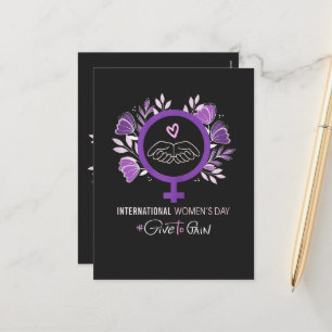 Internationaler Frauentag 2026 8. März Feiertagspostkarte