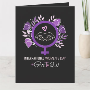 Internationaler Frauentag 2026 8. März Karte