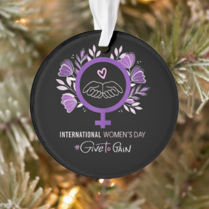 Internationaler Frauentag 2026 8. März Ornament