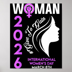 Internationaler Frauentag 2026 8. März stärkend Poster