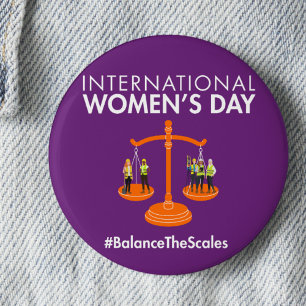 Internationaler Frauentag 2026 Die Waage ins Gleic Button