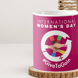 Internationaler Frauentag 2026 Geben um zu Gewinne Kaffeetasse