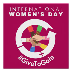 Internationaler Frauentag 2026 Give To Gain Poster