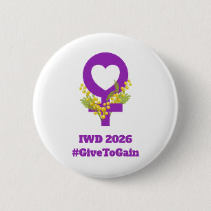 Internationaler Frauentag 2026 IWD Give To Gain Button