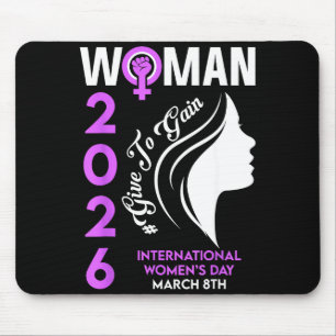 Internationaler Frauentag 2026 März 8 stärkend Mousepad