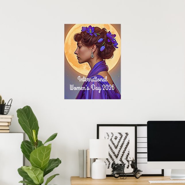 Internationaler Frauentag 2026 Poster (Heimbüro)