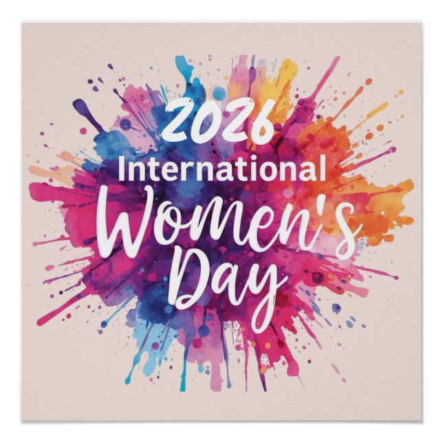 Internationaler Frauentag 2026 Poster (Vorderseite)