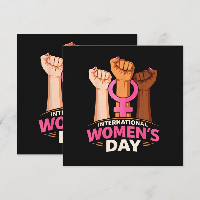 Internationaler Frauentag 8. März (Vorne/Hinten)