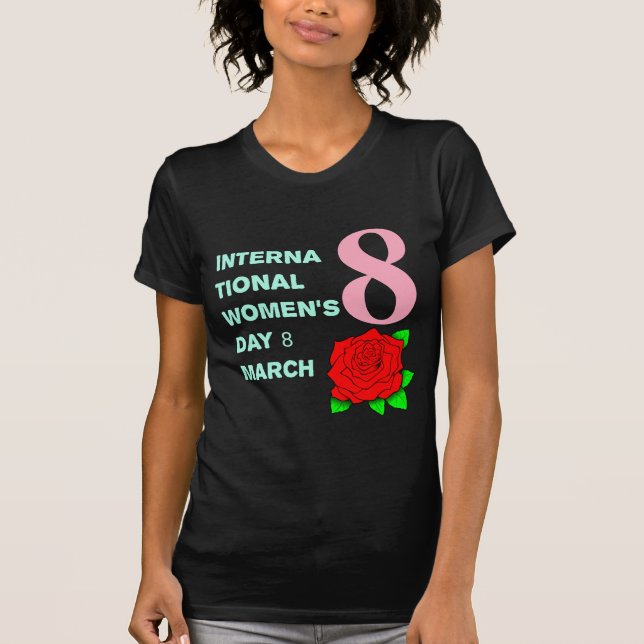 Internationaler Frauentag 8 März 2023 T - Shirt (Vorderseite)