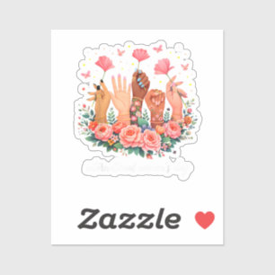 Internationaler Frauentag 8. März 2026 Aufkleber