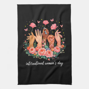 Internationaler Frauentag 8. März 2026 Geschirrtuch