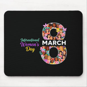 Internationaler Frauentag 8. März 2026 stärkend Mousepad