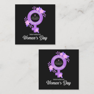 Internationaler Frauentag 8. März Begleitkarte