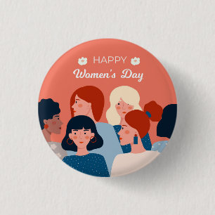 Internationaler Frauentag 8. März Button