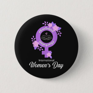 Internationaler Frauentag 8. März Button