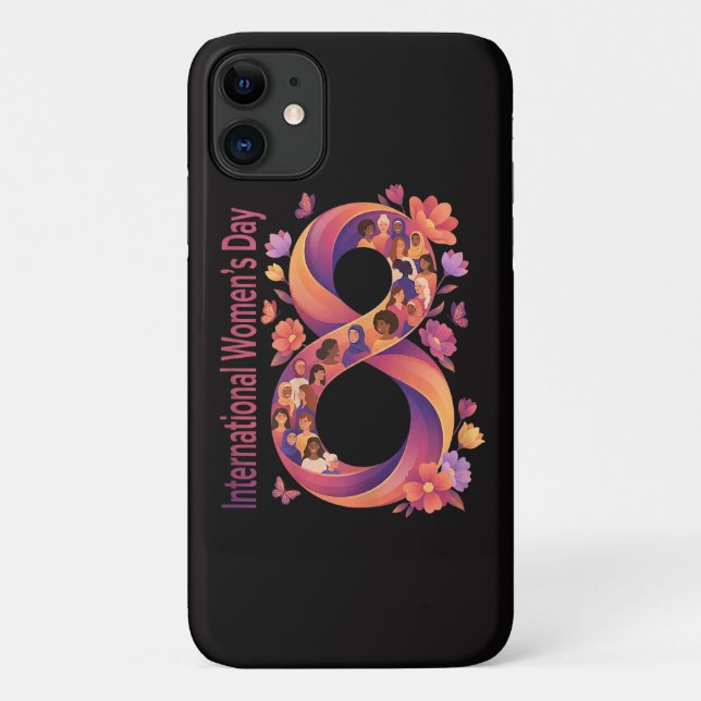 Internationaler Frauentag 8. März Case-Mate iPhone Hülle (Rückseite)