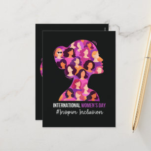 Internationaler Frauentag 8. März Feiertagspostkarte