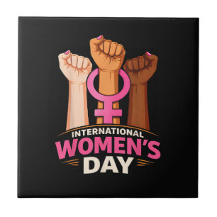 Internationaler Frauentag 8. März Fliese