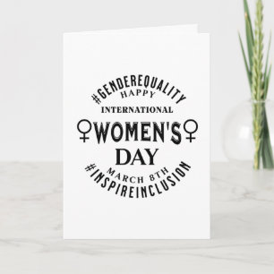 Internationaler Frauentag 8. März Gleichberechti Karte