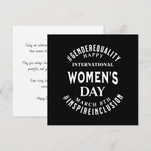Internationaler Frauentag 8. März Gleichberechti Karte