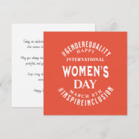 Internationaler Frauentag | 8. März Gleichberechti
