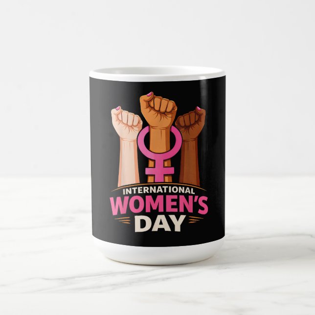 Internationaler Frauentag 8. März Kaffeetasse (Mittel)